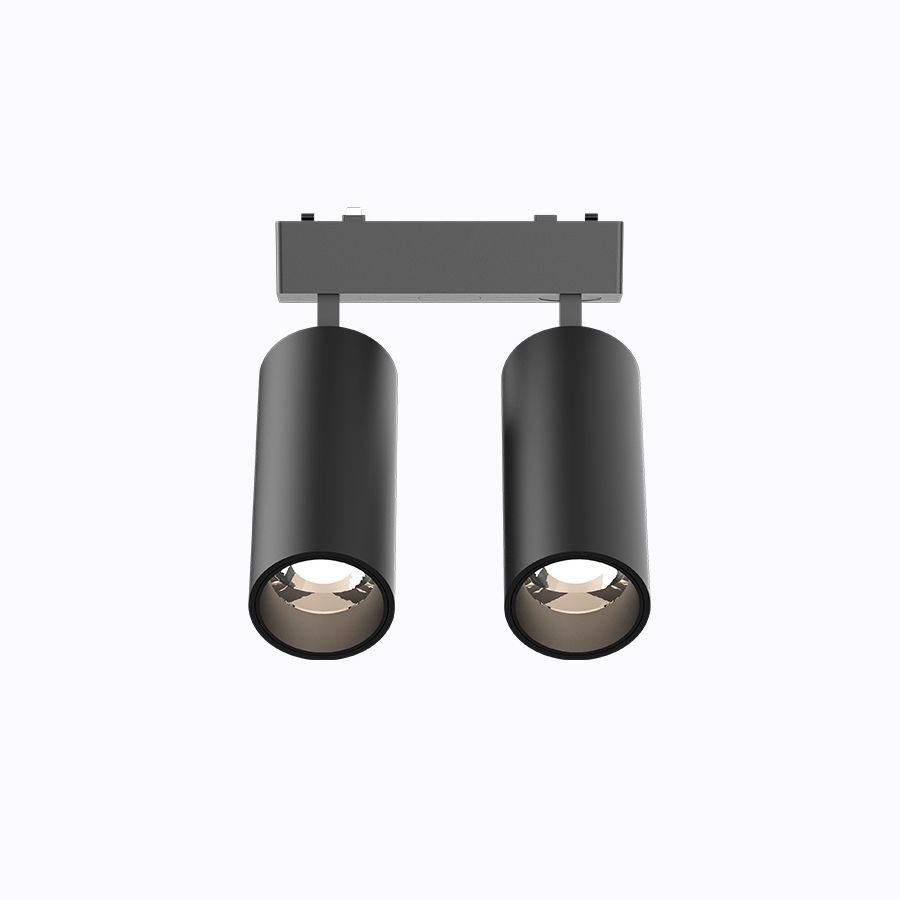 Σποτ 16x10x4,5cm Γραμμικό Μαύρο Μαγνητικής Ράγας 48V Led 2x9w 1540lm 3CCT Dip Switch Sun Light ARION-18SP-3 