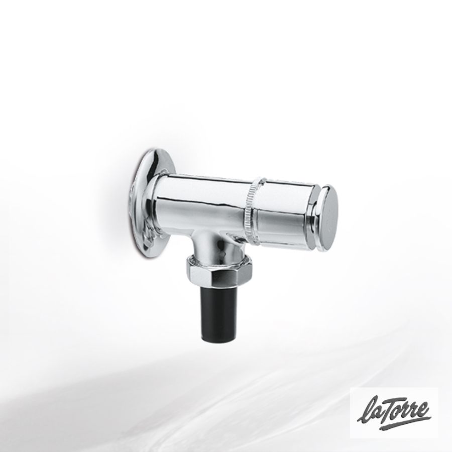 Χρονιζόμενο Εξωτερικό Φλουσόμετρο 3/4'' La Torre εντοιχισμένος διακόπτης Chrome 310/3-100