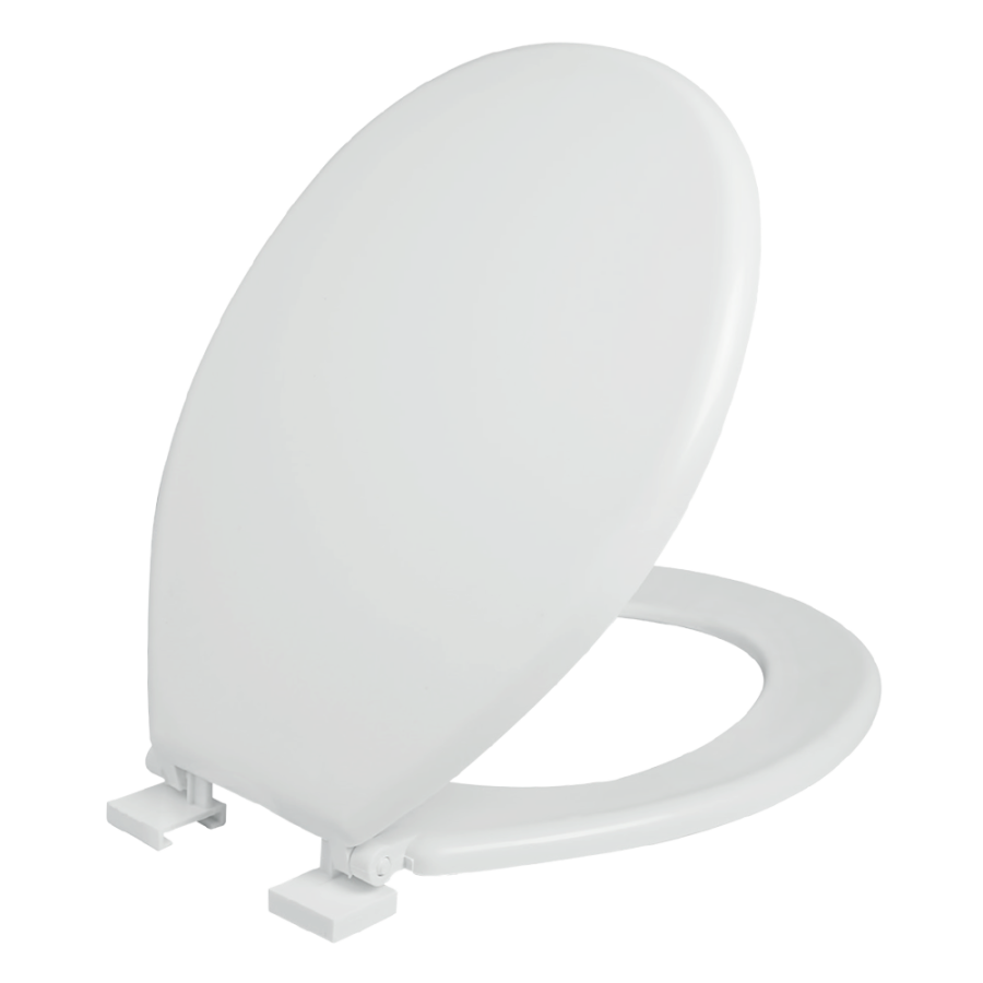 Κάλυμμα Λεκάνης για Παιδικές Τουαλέτες Λευκό Πλαστικό Οπές 11-13εκ. Μ34 εκ. Π35εκ. Elvit 0122