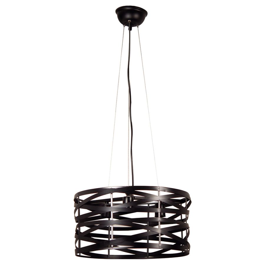 PDC 6080 BK ΚΡΕΜ. ΚΥΛΙΝΔΡΟΣ ΧΙΑΣΤΟ ΜΑΥΡΟ  3ΧΕ27 ARlight 0084294