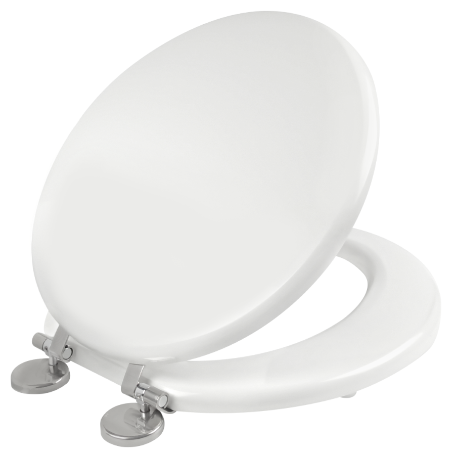 Κάλυμμα Λεκάνης Λευκό Πολυεστερικό Οπές 7-17,5εκ. Μ32-37 εκ. Π36,2εκ.για Ideal Standard Small 0292