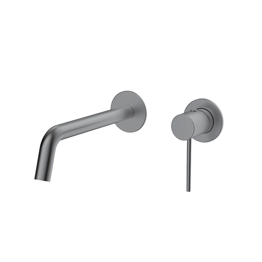 Orabella Preciosa Gun metal light - Μπαταρία νιπτήρος, εντοιχισμού 2 οπών 10365