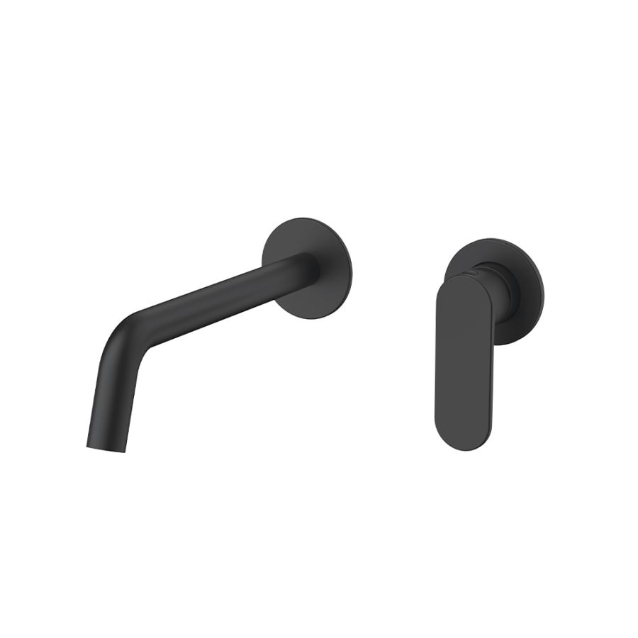 Orabella Oval Black matt - Μπαταρία νιπτήρος, εντοιχισμού 2 οπών 10464