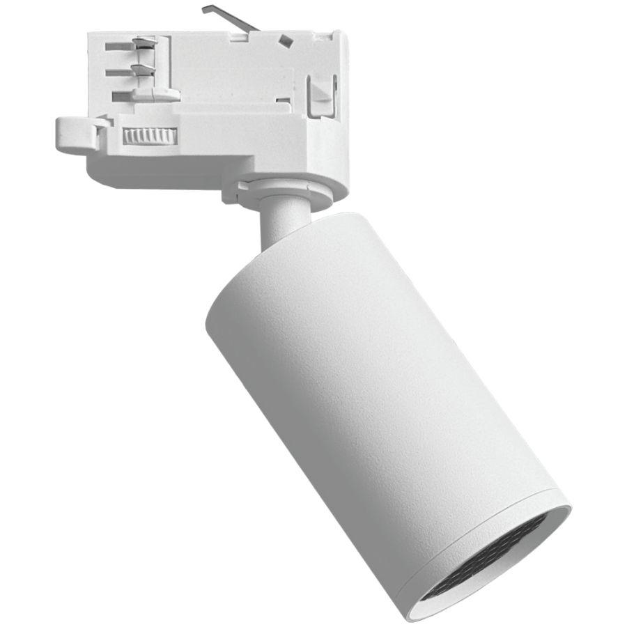ΣΠΟΤ ΡΑΓΑΣ 4 ΓΡΑΜΜΩΝ GU10 Φ52x150mm ΛΕΥΚΟ Eurolamp 145-59360