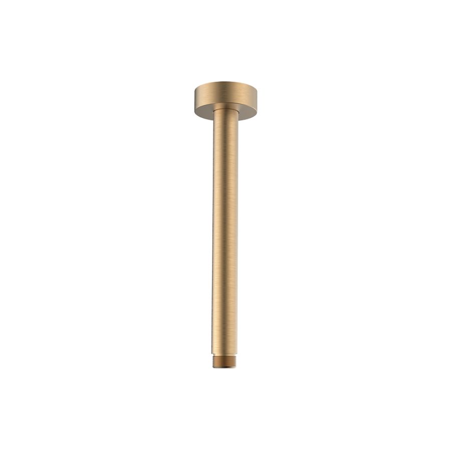 Βραχίονας Ντουζ Οροφής Στρόγγυλος – 17 cm Brushed gold 15221
