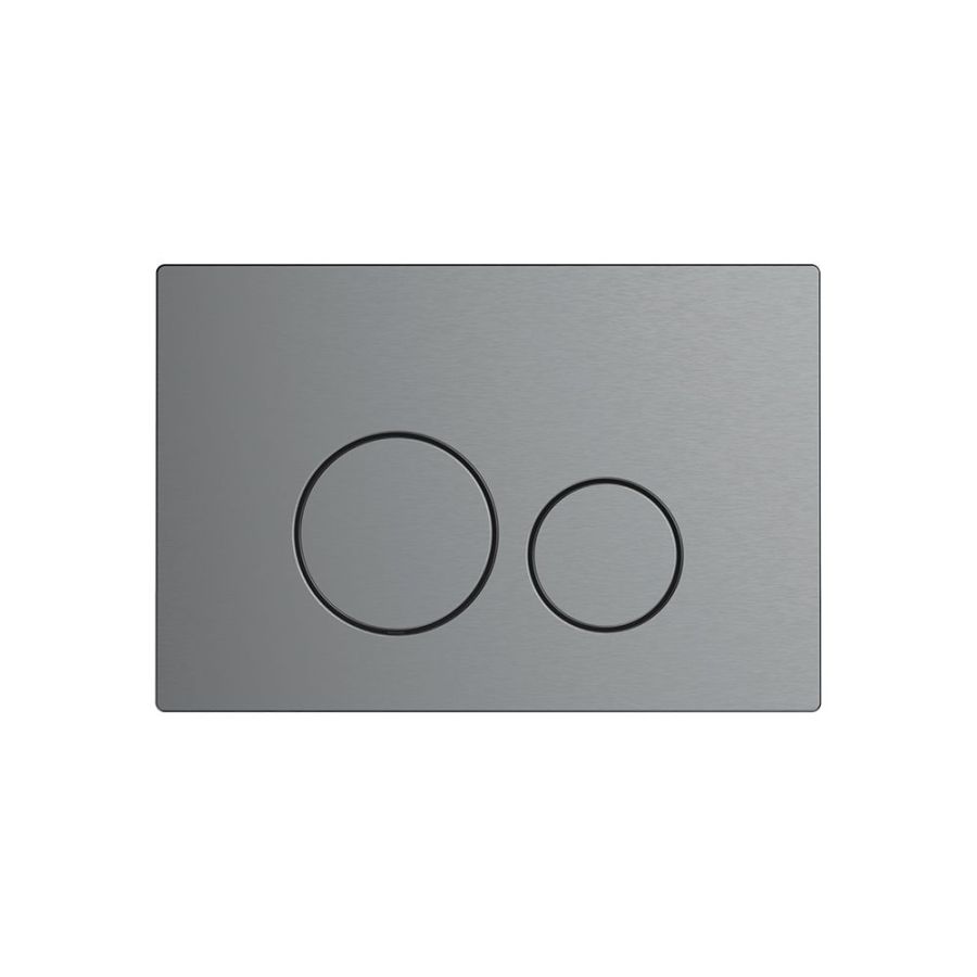 S line - Πλακέτα για εντοιχ. καζανάκι Gun metal light 15320