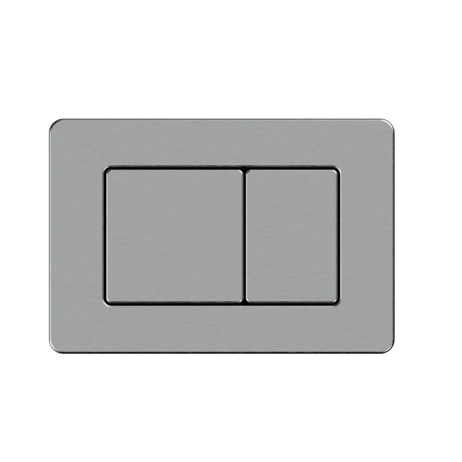 D line – Πλακέτα για εντοιχ. καζανάκι Gun metal light 15326