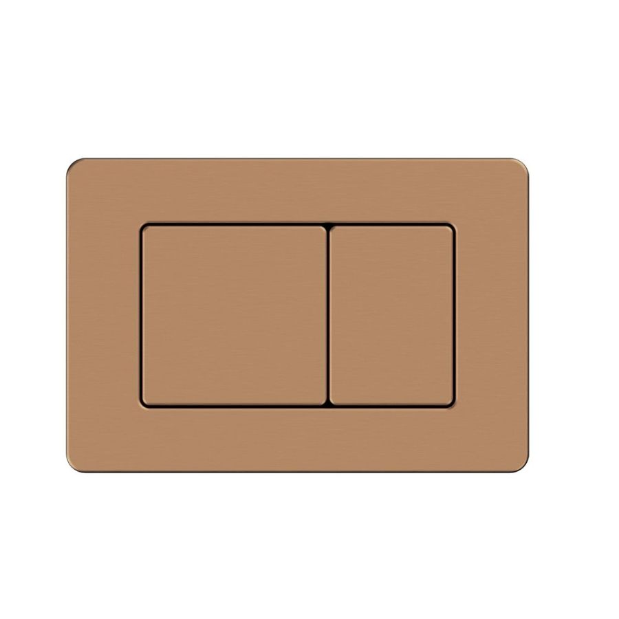 D line - Πλακέτα για εντοιχ. καζανάκι Brushed rose gold 15328
