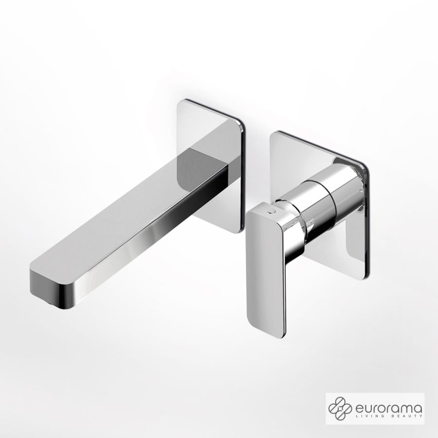 Μπαταρία Νιπτήρα Τοίχου Quadra Eurorama Chrome 144904-100