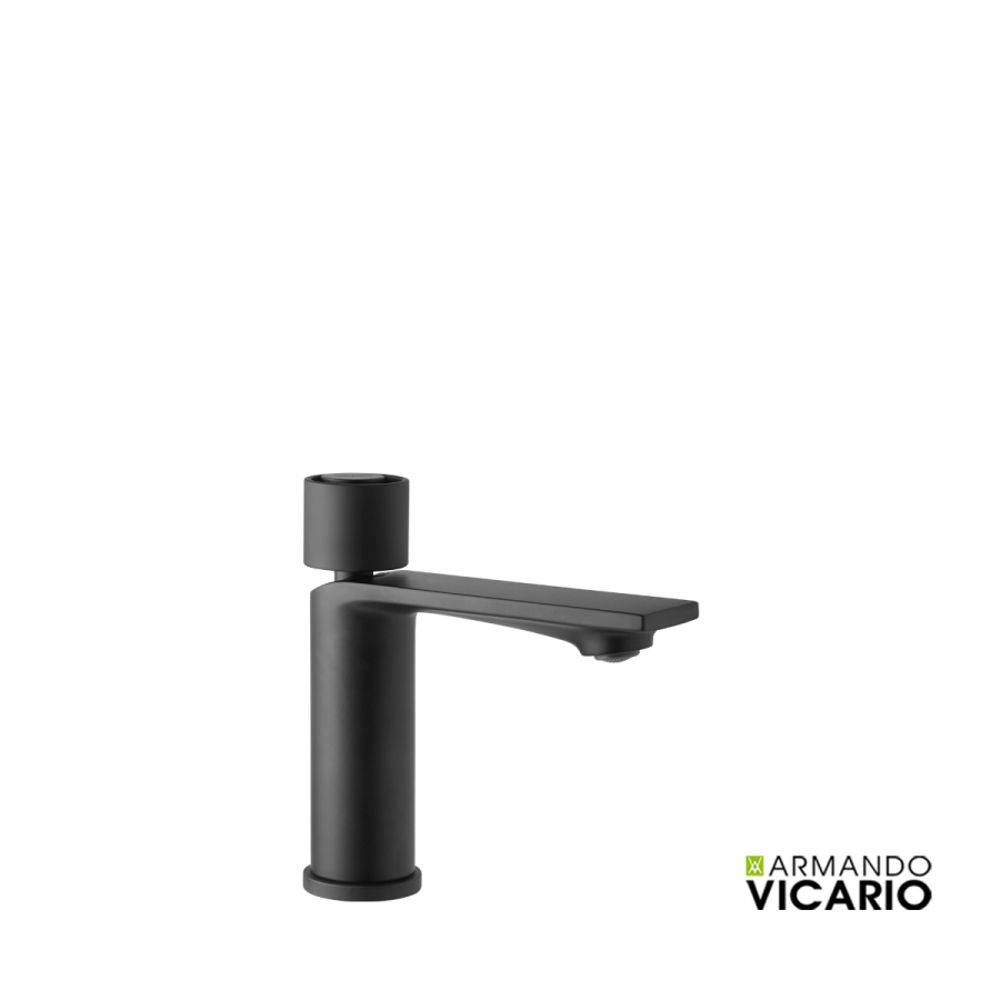 Μπαταρία Νιπτήρα με Βαλβίδα Clic-Clac Halo Vicario Black Matt 515010-400