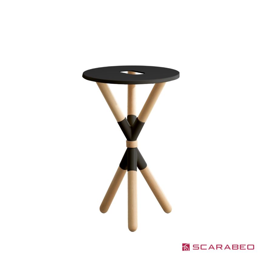 Έπιπλο μπάνιου Cross χωρίς οπή για μπαταρία πάγκου και νιπτήρα, Scarabeo Ardesia (Black) 2501F0-9849