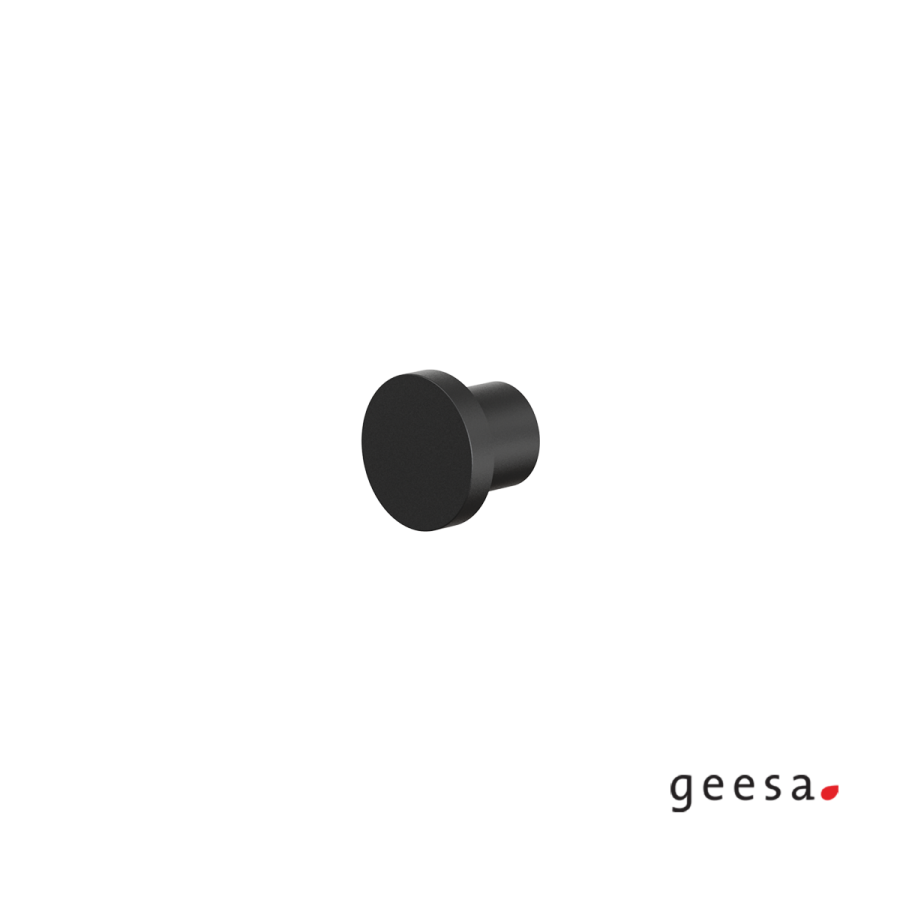 Άγκιστρο μπάνιου μονό 2εκ. Φ25 OPAL Geesa Black Matt 7213-400