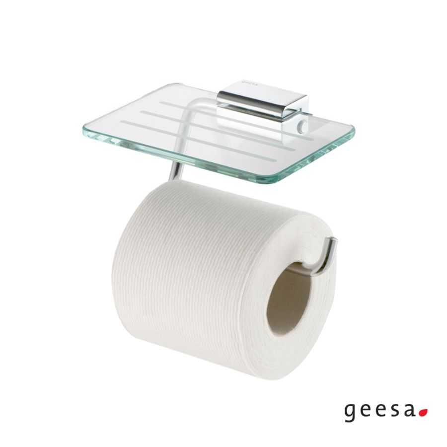 Χαρτοθήκη με Εταζέρα 14x10,3 εκ. AIM Geesa Chrome 8424