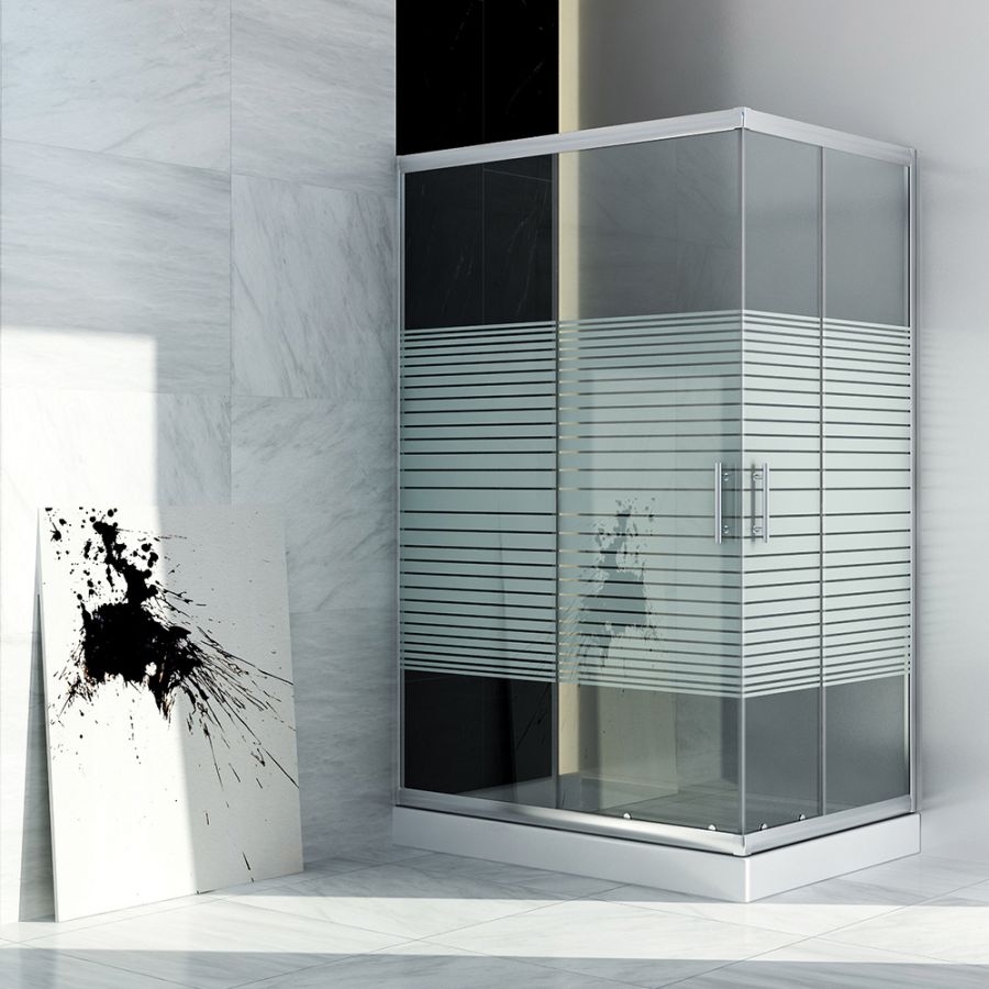 Orabella Signe Plus Σεριγραφία 80X100 - Καμπίνα αντιστρέψιμη, ασύμμετρη, γωνιακής εισόδου 30238