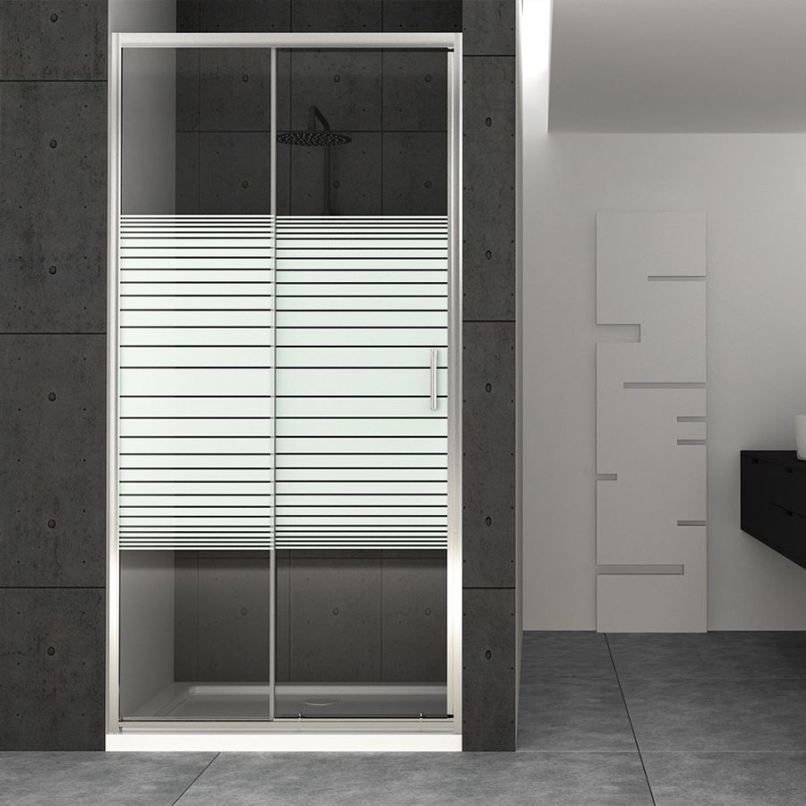 Orabella Siera Σεριγραφία 110 cm - Καμπίνα αντιστρέψιμη, ευθύγραμμη με σταθερό πλαϊνό 80 cm 30750-30766