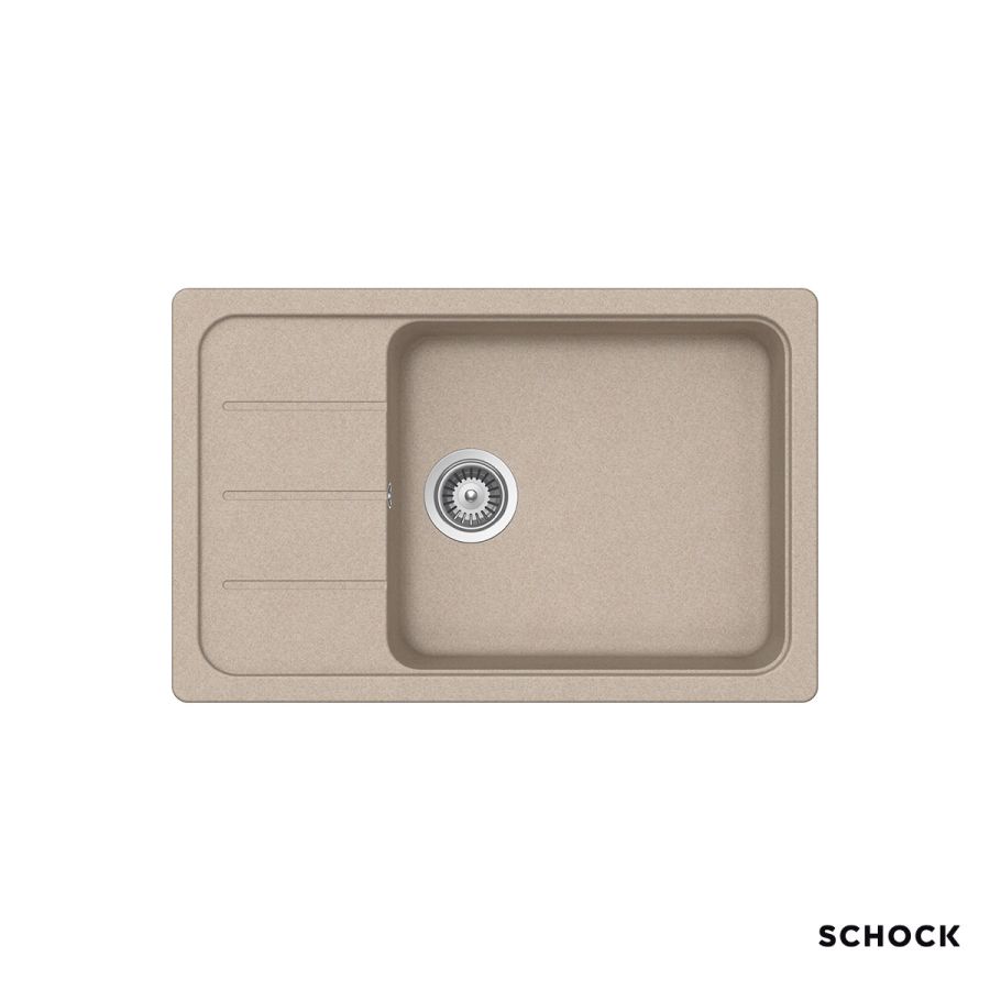 Νεροχύτης Κουζίνας Γρανίτη Element 78x50 Schock Cristalite Sabbia Granite 31180-1501