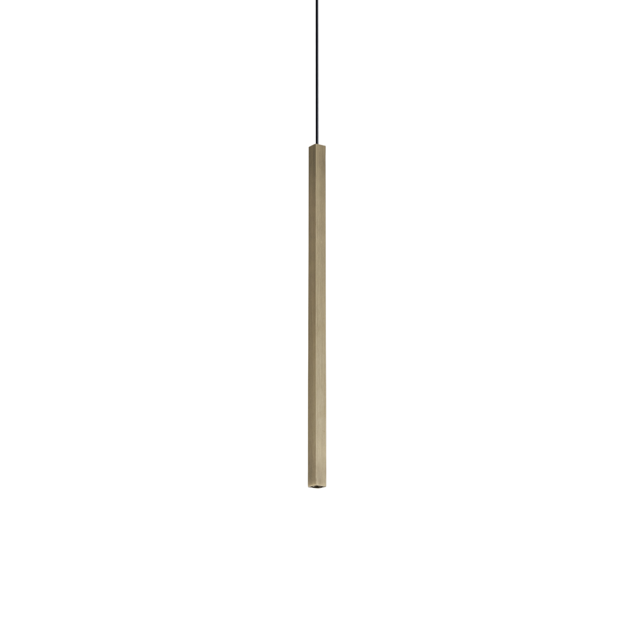 LOOK LED SP1 SQUARE D15 H400 ON-OFF OTTONE 3000K Ideal Lux 371139