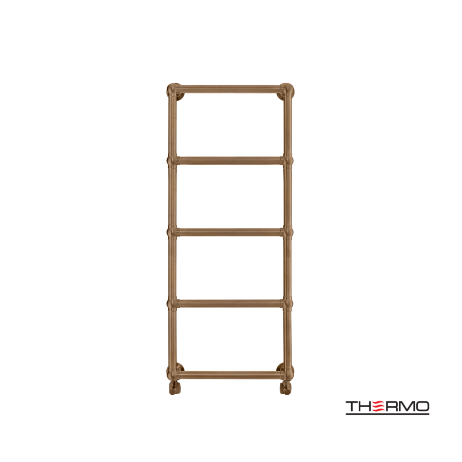 Θερμαινόμενη Πετσετοκρεμάστρα μπάνιου Inox ADELPHI 115x49 Antique Brass ADE11549-221