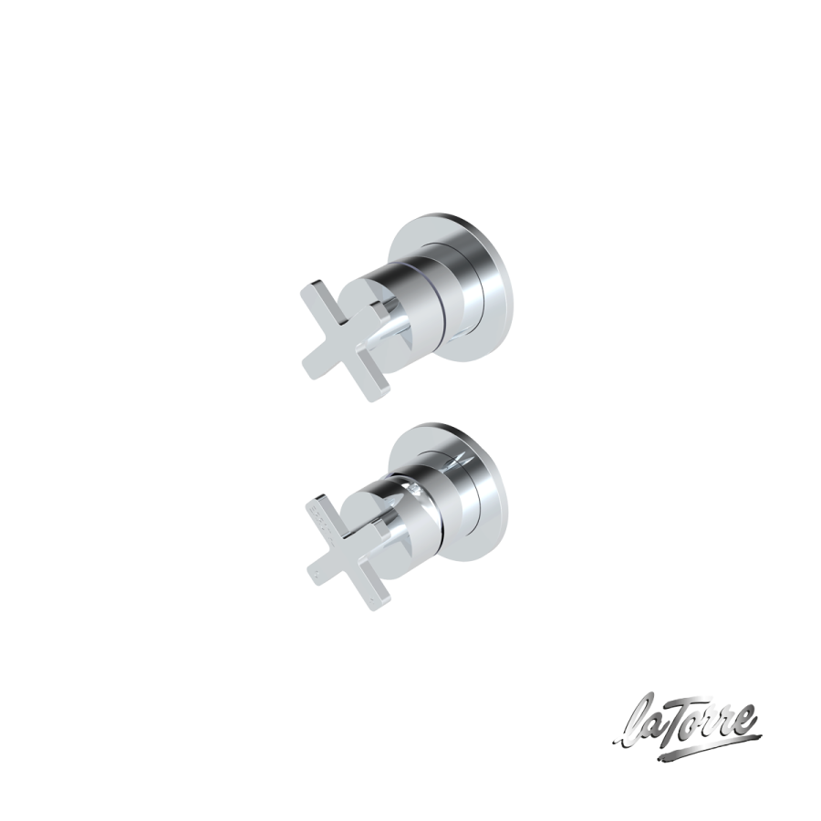 Μίκτης Εντοιχισμού 3 Εξόδων Elle Cross La Torre Chrome 38316-100