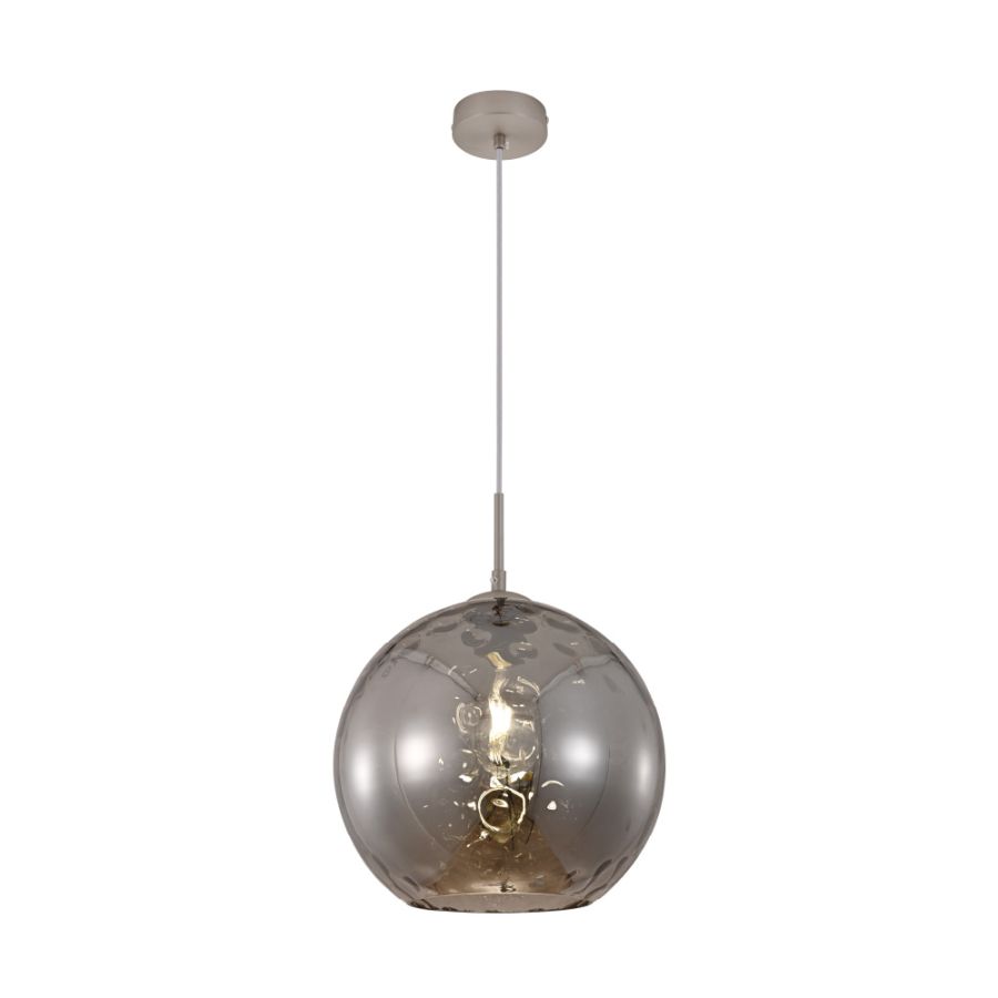 InLight Κρεμαστό φωτιστικό από φιμέ γυαλί 1XE27 D:30cm 4039-A-Fime