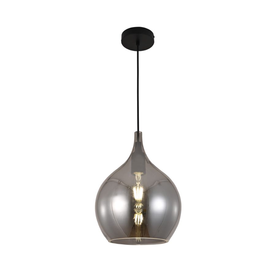 InLight Κρεμαστό φωτιστικό από φιμέ γυαλί 1XE27 D:26cm 4040-Fime