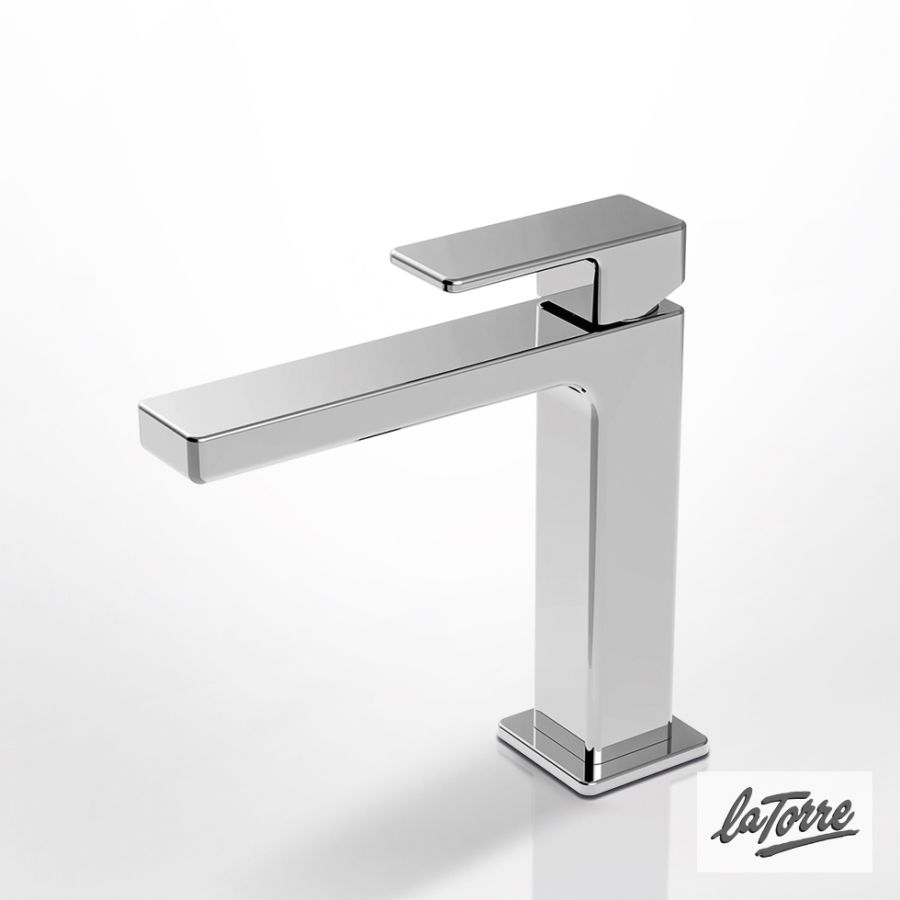 Μπαταρία Νιπτήρα με Αυτόματη Βαλβίδα Profili La Torre Chrome 45001-100