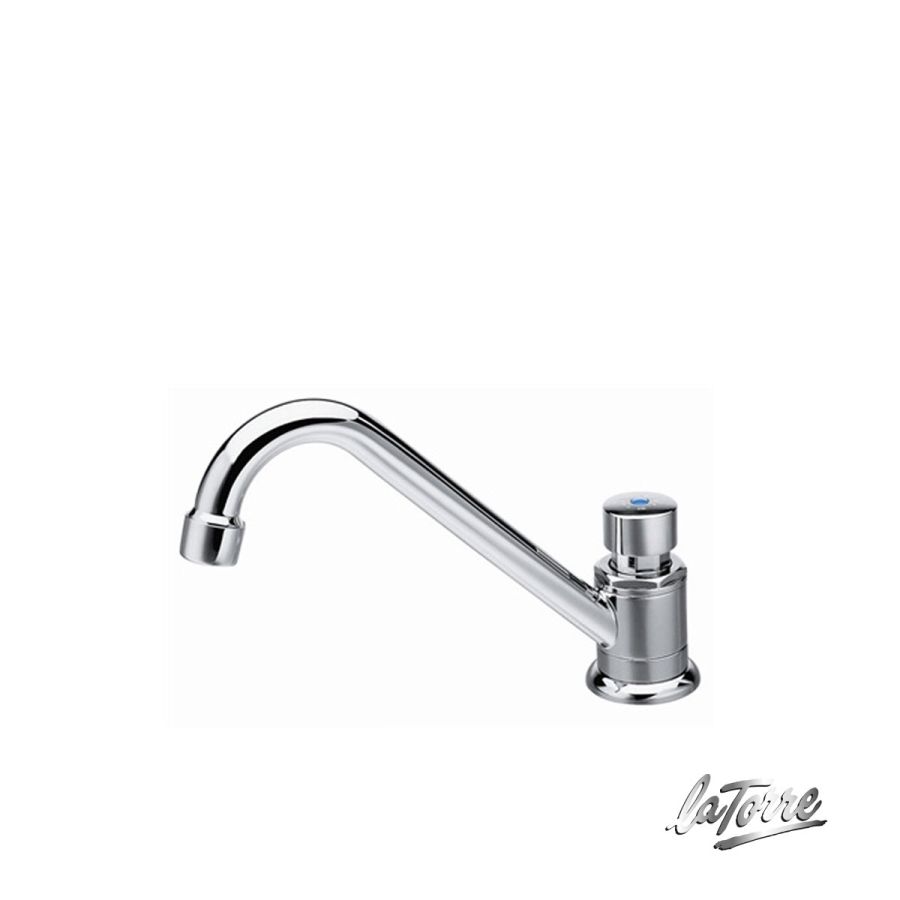 Χρονιζόμενη Επικαθήμενη Κάνουλα La Torre Chrome 490-100