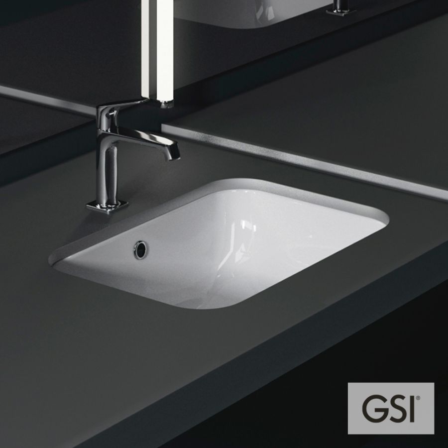 Νιπτήρας Πορσελάνης Pura Υποκαθήμενος55x38 GSI White 7243-300