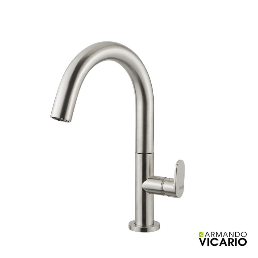 Μπαταρία Νιπτήρα Μεσαία Slim Vicario Inox 500040-110