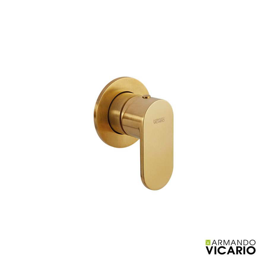 Μίκτης Εντοιχισμού 1 Εξόδου Slim Vicario Brushed Gold 500050-201