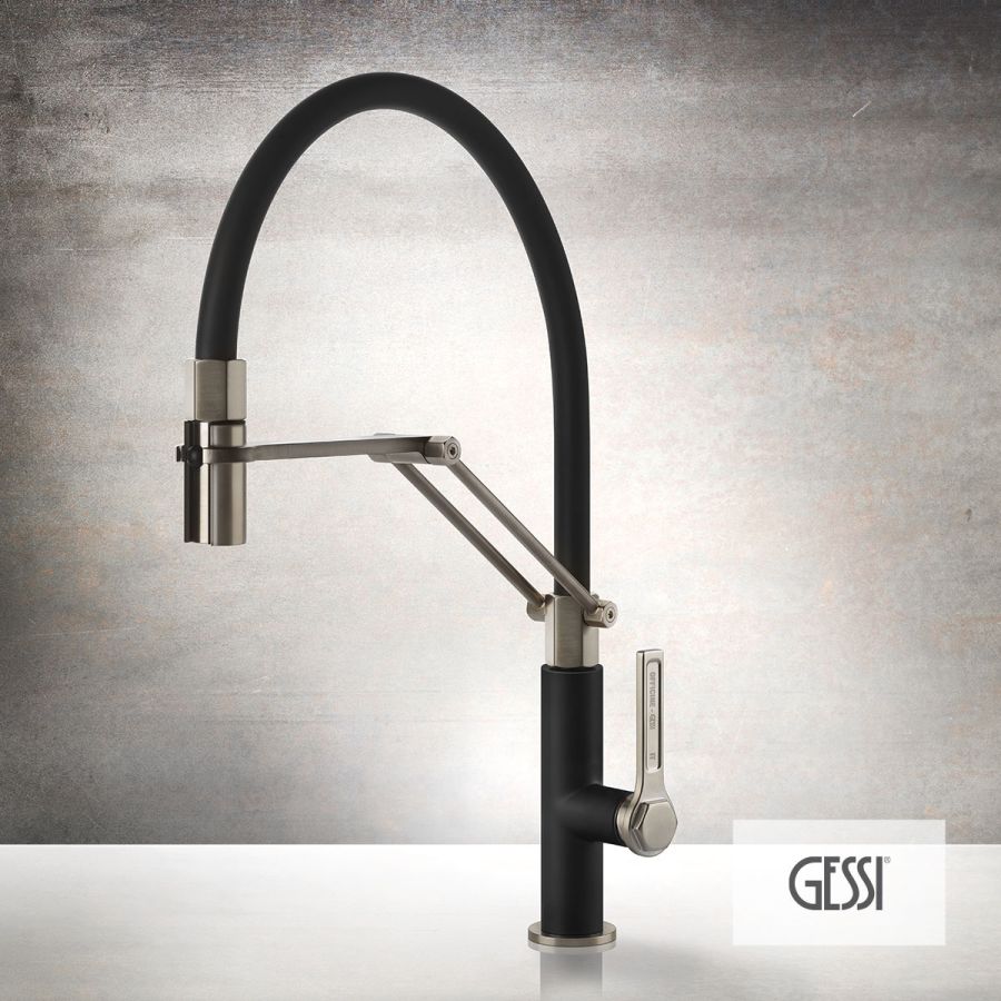 ΜΠΑΤ.ΝΕΡΟΧ.ΕΛΑΤΗΡΙΟΥ OFFICINE GESSI INOX/BLACK MATT 60055-599