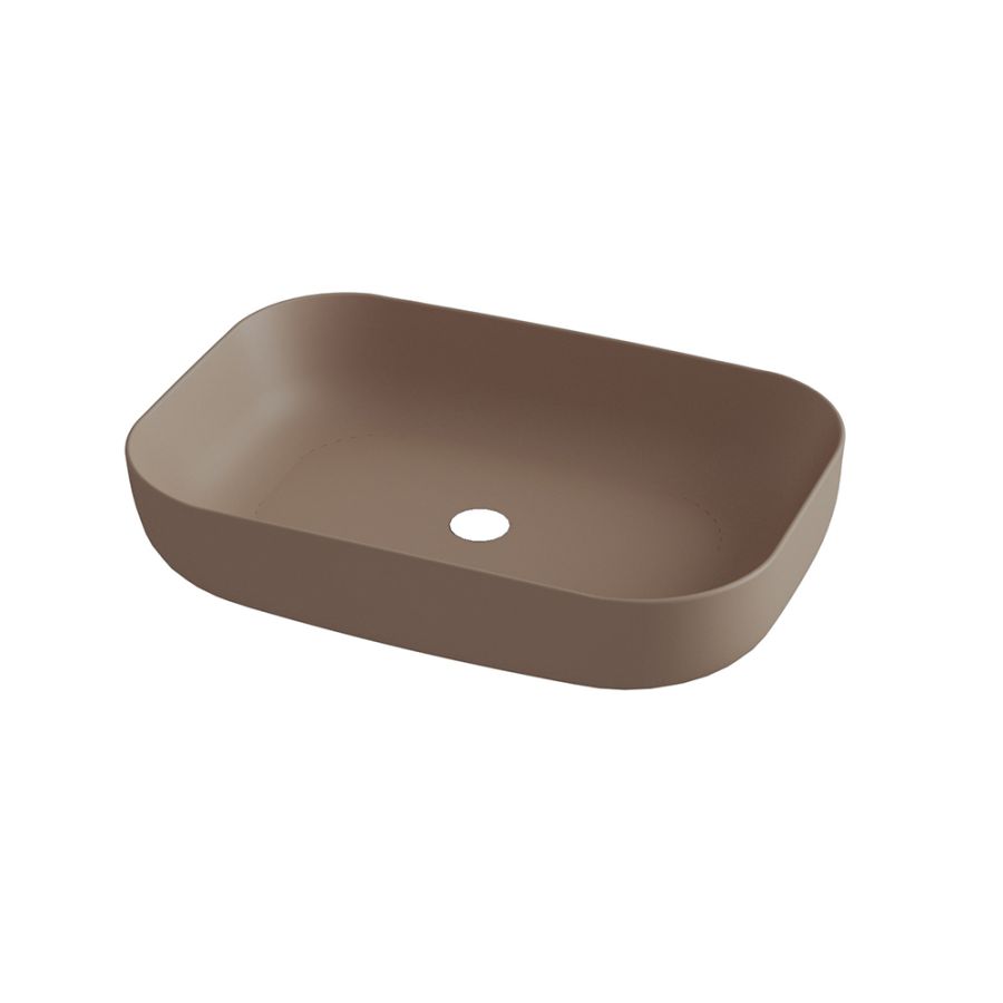 Olympia Metamorfosis 42600 Brown/Beige matt - Νιπτήρας Επικαθήμενος χωρίς βαλβίδα 60107