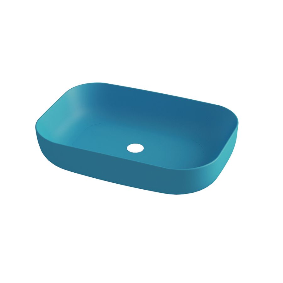 Olympia Metamorfosis 42600 Turquoise matt - Νιπτήρας Επικαθήμενος χωρίς βαλβίδα 1000002673-60108