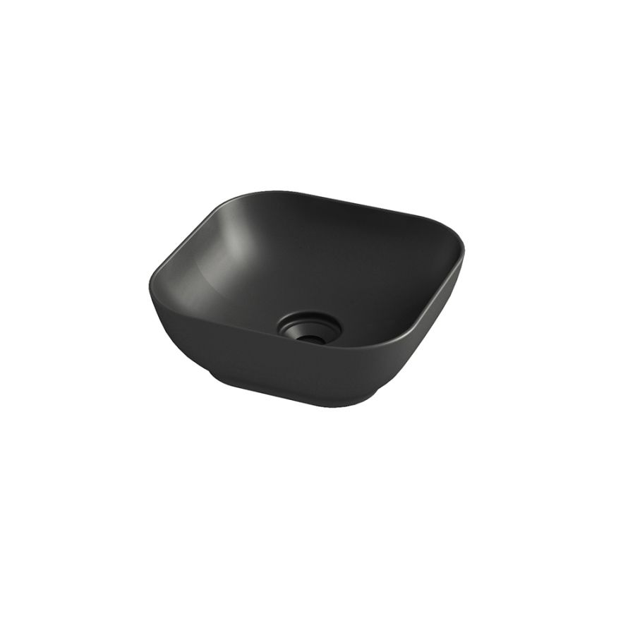 Olympia Trend Square 02 Black matt - Νιπτήρας Επικαθήμενος χωρίς βαλβίδα 60132