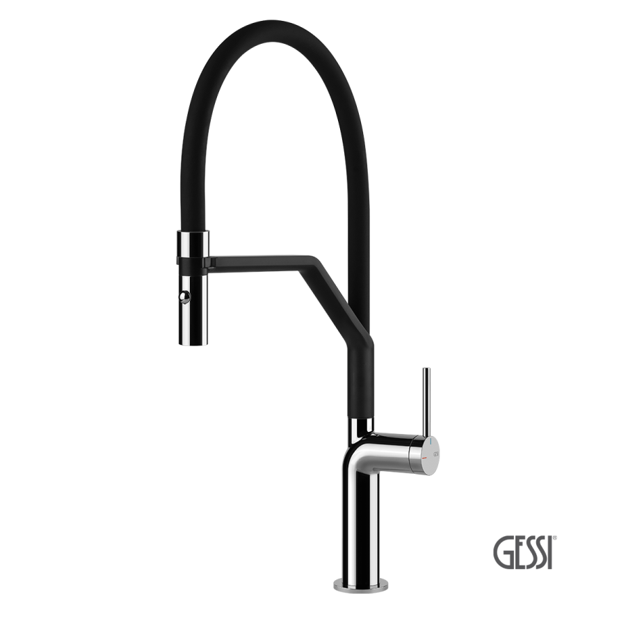 Μπαταρία Νεροχύτη Κουζίνας Stelo Gessi Chrome 60315-031