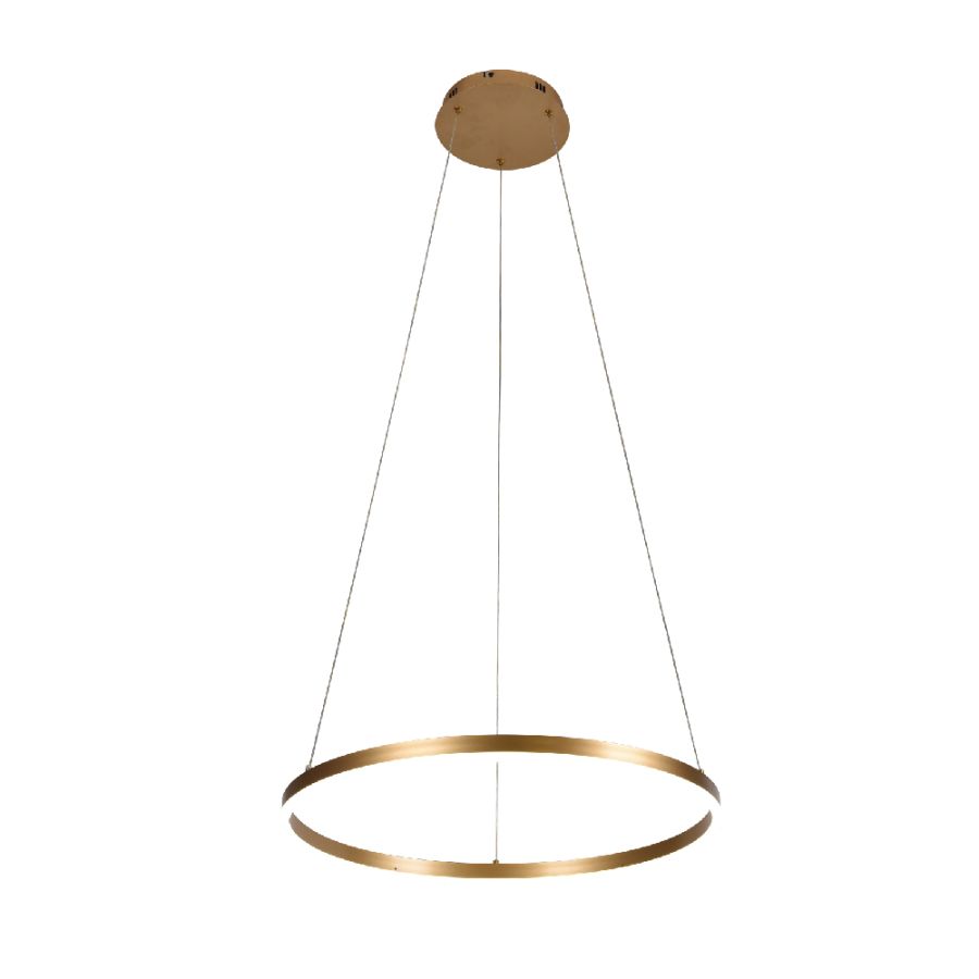 Κρεμαστό φωτιστικό LED 45W 3CCT by switch on base D:100cm 6095-AA-Golden