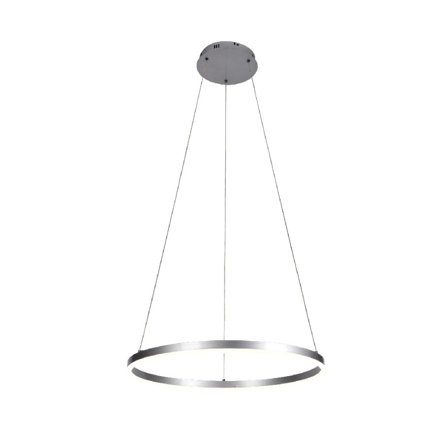 Κρεμαστό φωτιστικό LED 45W 3CCT by switch on base D:100cm 6095-AA-Silver
