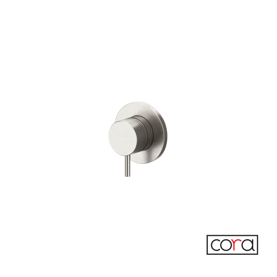 Εκτροπέας 2 ή 3 εξόδων για εντοιχισμένο σύστημα ντουζιέρας, Cosmo Brushed Inox 6151-111