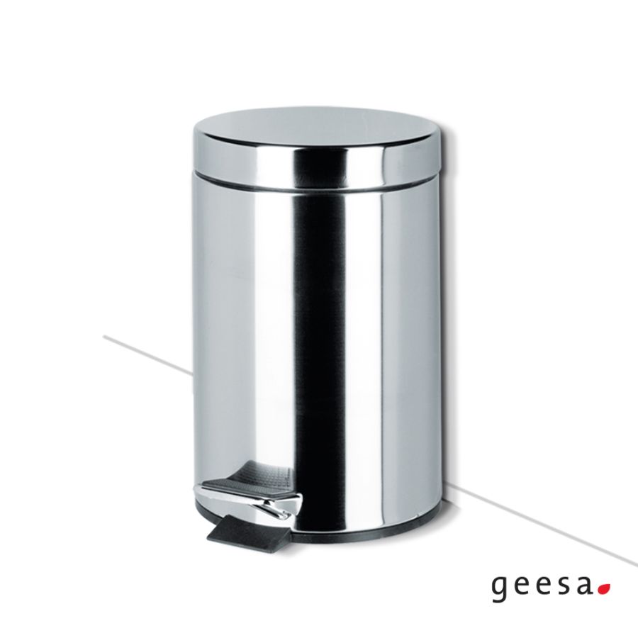 Χαρτοδοχείο Επιδαπέδιο 3l Geesa Chrome 634-100