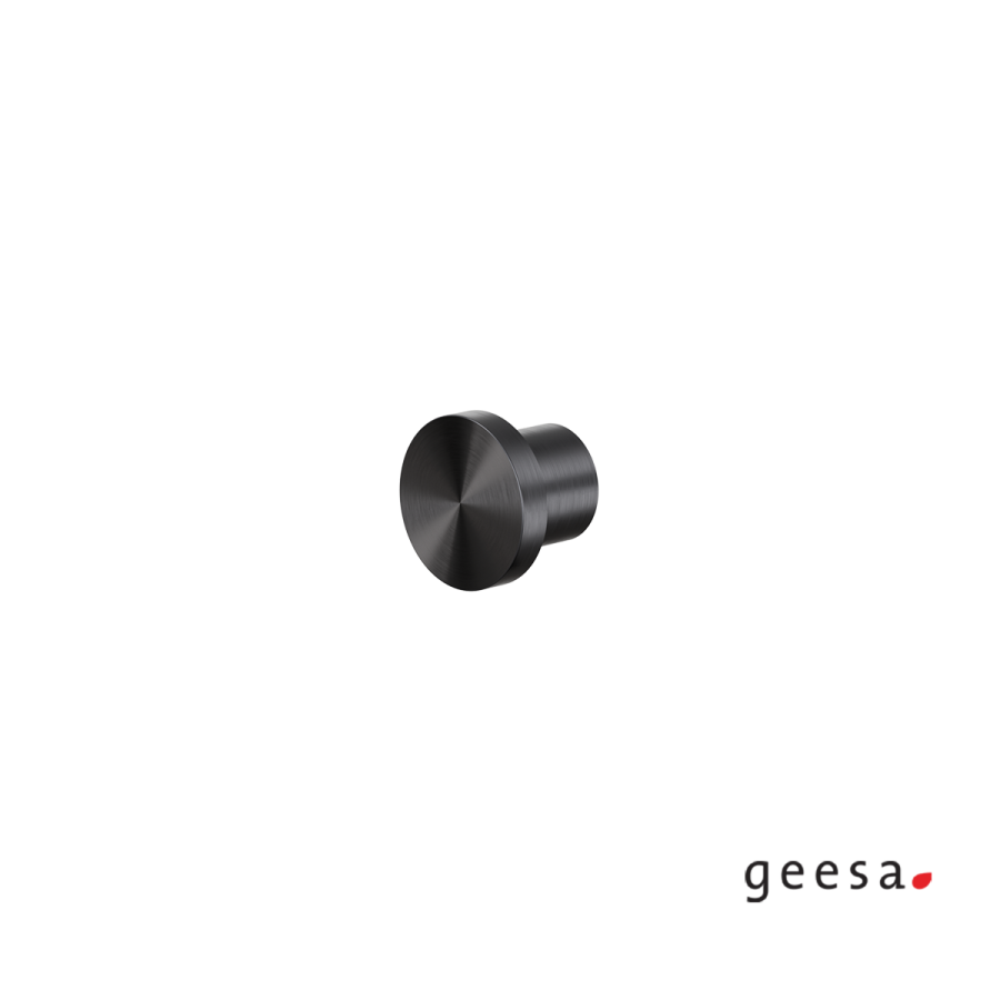 Άγκιστρο μπάνιου μονό 2εκ. Φ25 OPAL Geesa Inox PVD Black Brushed 7213-411