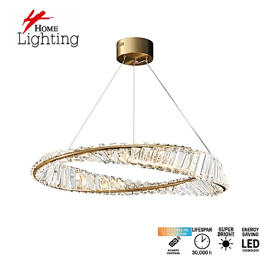 SE LED 60  OVELA ROSE GOLD Φ60cm 3CCT REMOTE CONTROL 2 YEARS WARRANTY HOMELIGHTING 77-51192