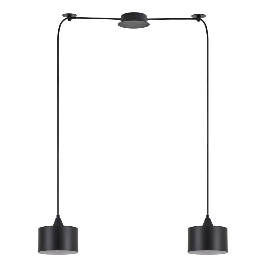 SE21-BL-B10-BL2-MS1 ADEPT PENDANT Black Metal Shade + HOMELIGHTING 77-9036
