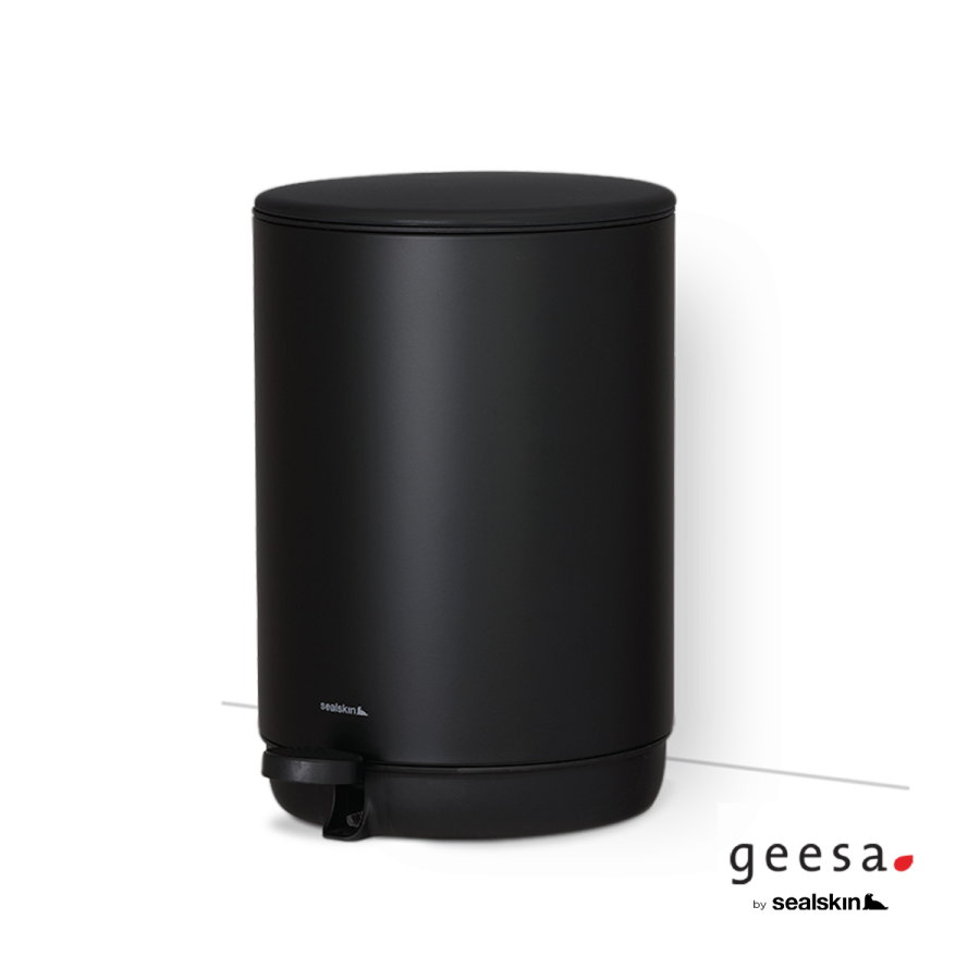 Χαρτοδοχείο Επιδαπέδιο 5l Geesa Black Matt 800063-400