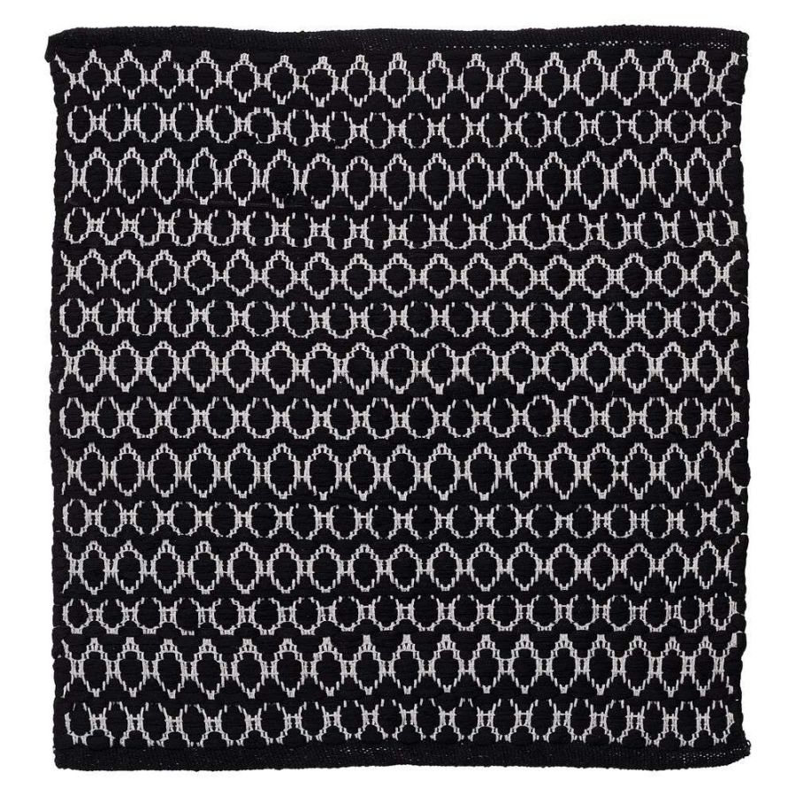 Boho 60x60 black πατάκι μπάνιου Sealskin  800102