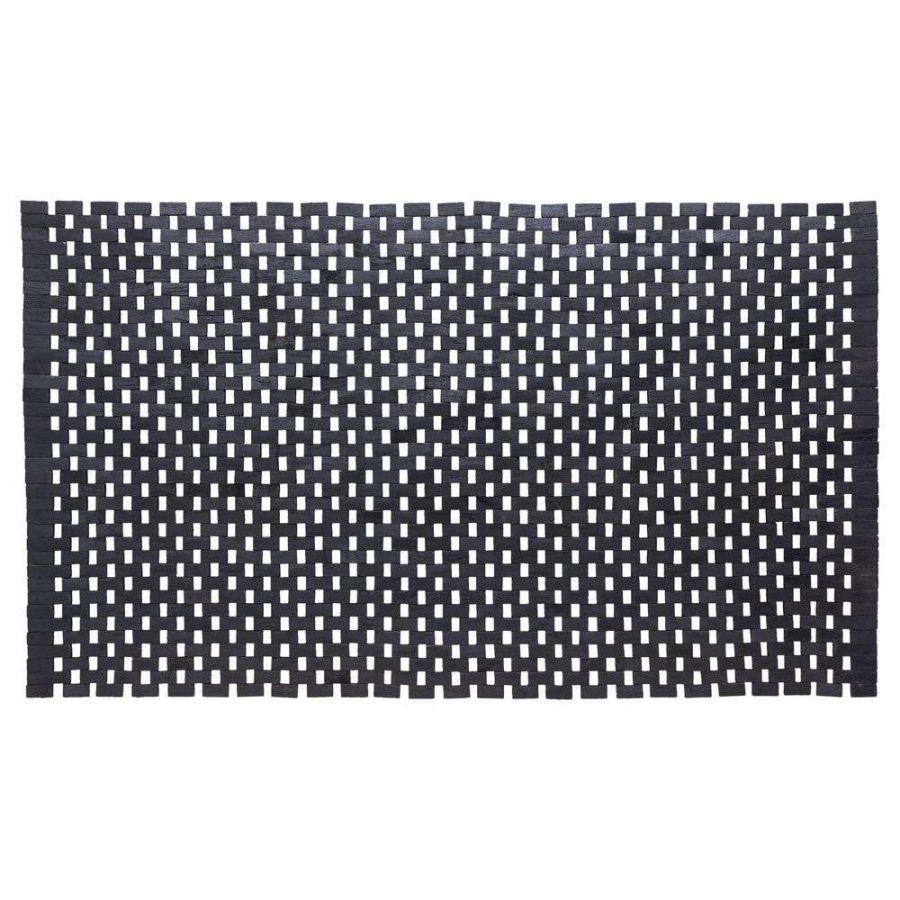 Woodblock 52x90 teak black πατάκι μπάνιου Sealskin  800125