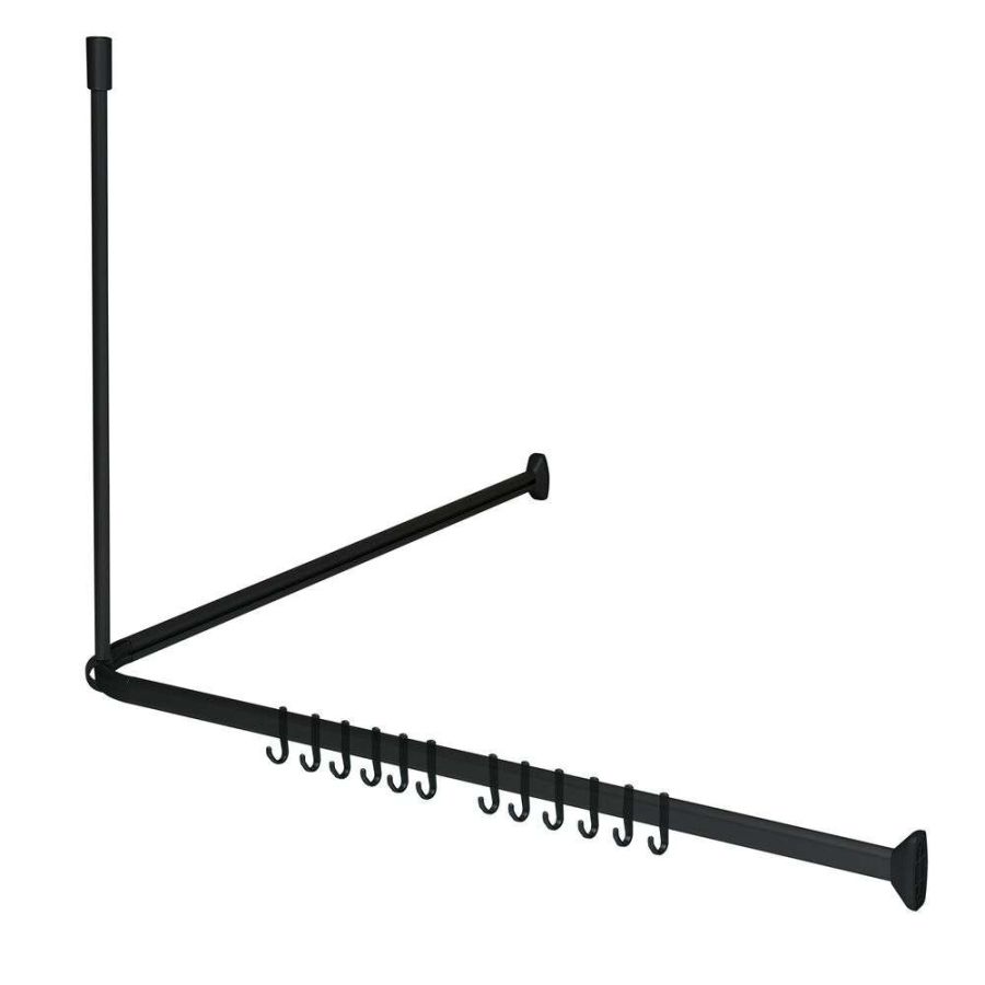 Easy roll black βραχίονας μπάνιου γωνιακός Sealskin  800128