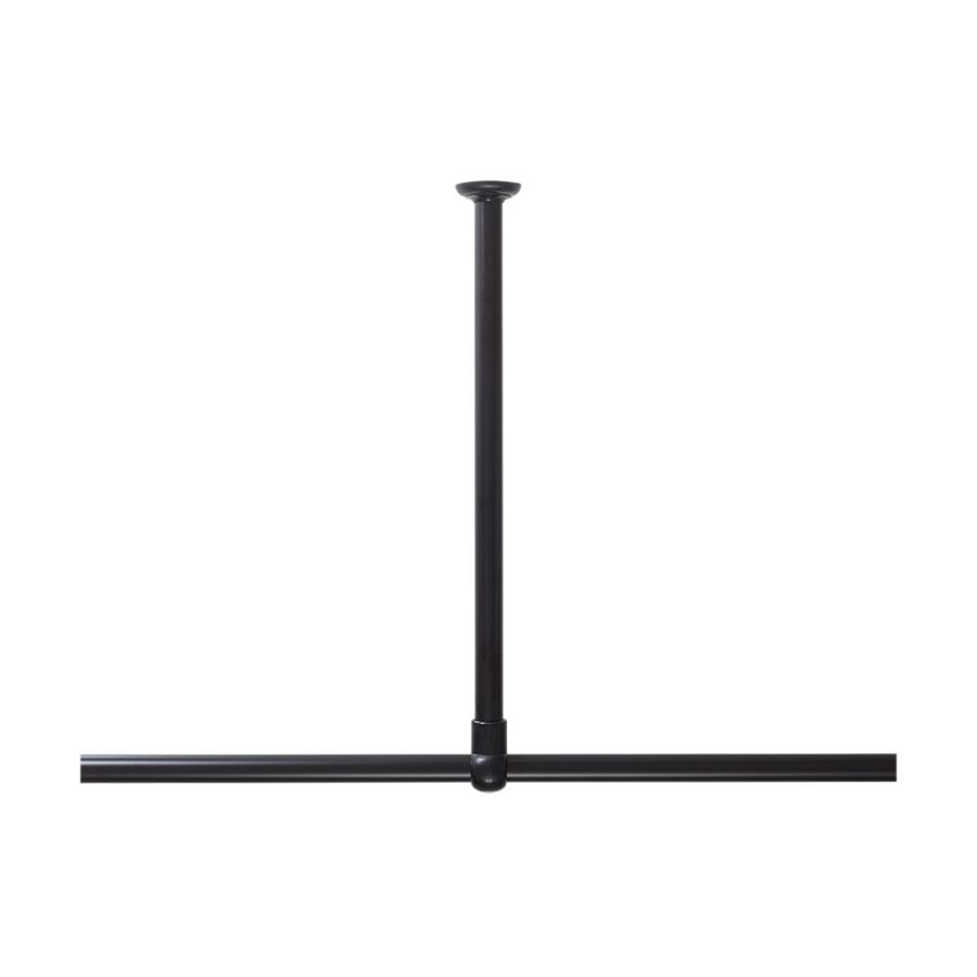 60 Ø 28 mm black στήριγμα οροφής για βραχίονα μπάνιου γωνιακό Sealskin  800618