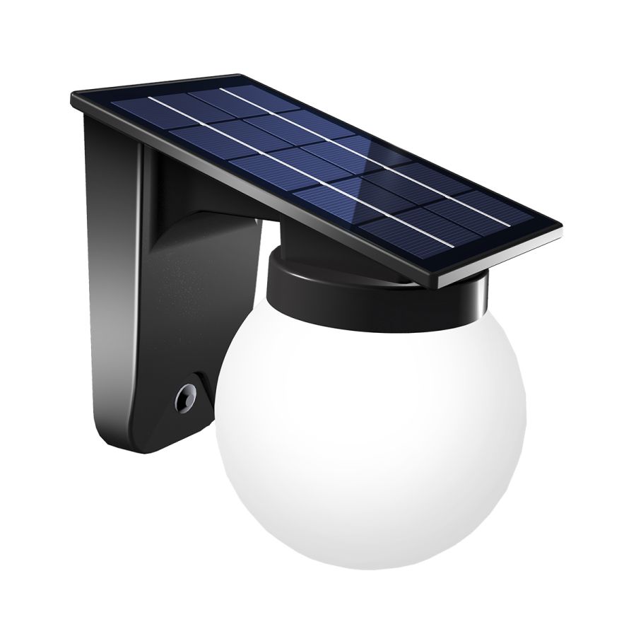 it-Lighting Baikal LED 1W 3000K | 4000K | 6000K Solar Outdoor Wall Lamp Black D:130x190x175 mm 80207310S