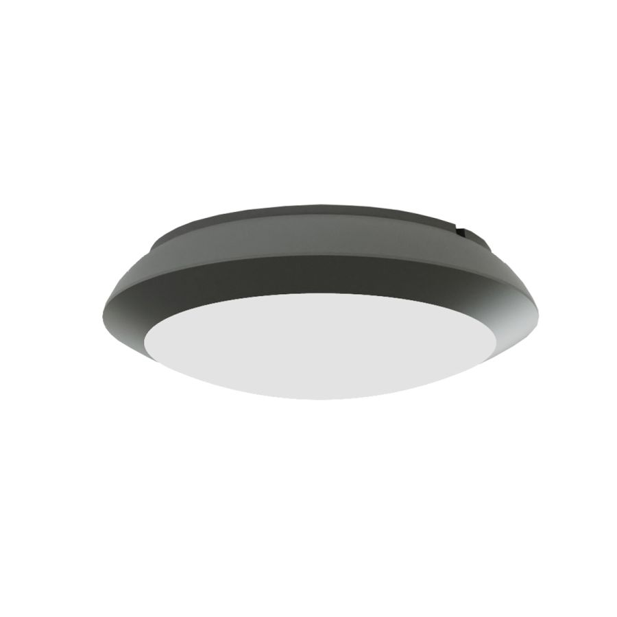 it-Lighting Champlain 1xE27 Outdoor Ceiling Light Anthracite D:90x285x285mm 80300844