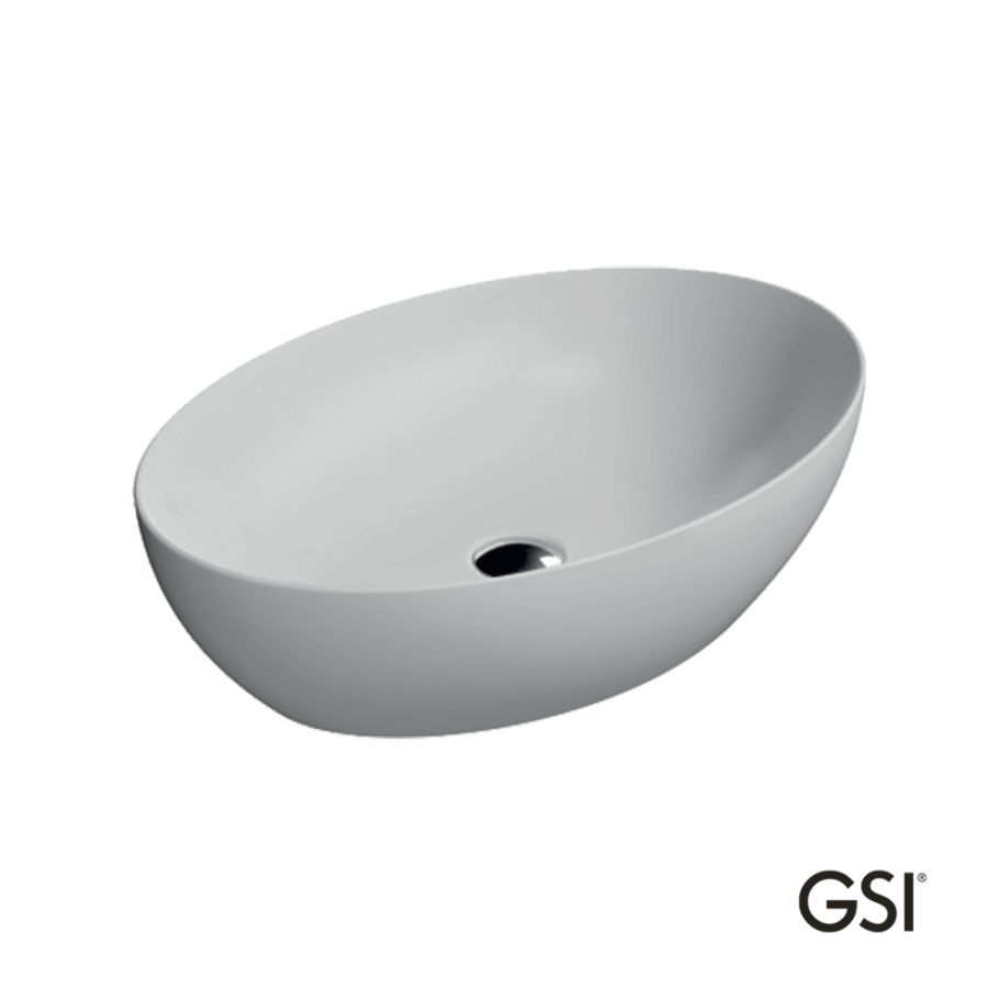 Νιπτήρας Πορσελάνης Pura 60x42 GSI White Matt 8842-301